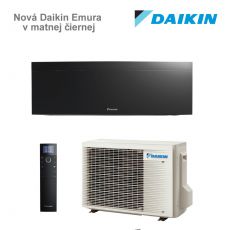 Nová Daikin Emura v matnej čiernej FTXJ20AB / RXJ20A