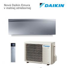 Nová Daikin Emura v matnej striebornej FTXJ20AS / RXJ20A