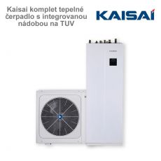 Kaisai komplet tepelné čerpadlo 12kW s integrovanou nádobou na TUV 240l KHA-12RY3