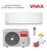 VIVAX R-DESIGN - 3,5kW Biela s montážou