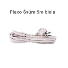 Flexo Šnúra plastová 3x1,5mm 5m biela