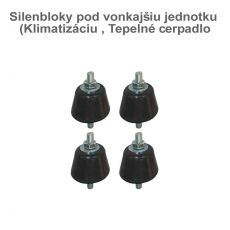 Silenbloky pod vonkajšiu jednotku set 4ks